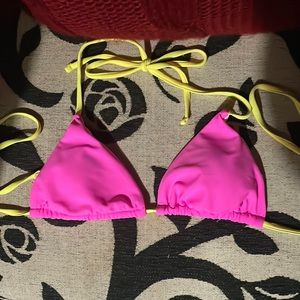 Sexy swim top size medium pink and yellow  :)